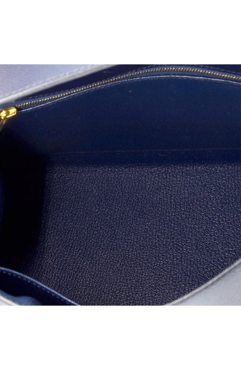 Pre-Owned Hermes Kelly Handbag Blue Epsom with Gold Hardware 28, Alternate, color,