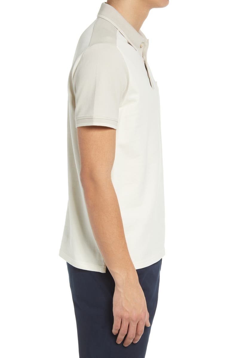 Club Monaco Colorblock Stretch Cotton Polo Shirt, Alternate, color, 