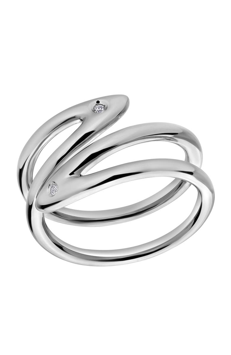 LuvMyJewelry Norelle Sterling Silver 0.02 Ct Diamond Wrap Ring, Alternate, color, 925 Sterling Silver