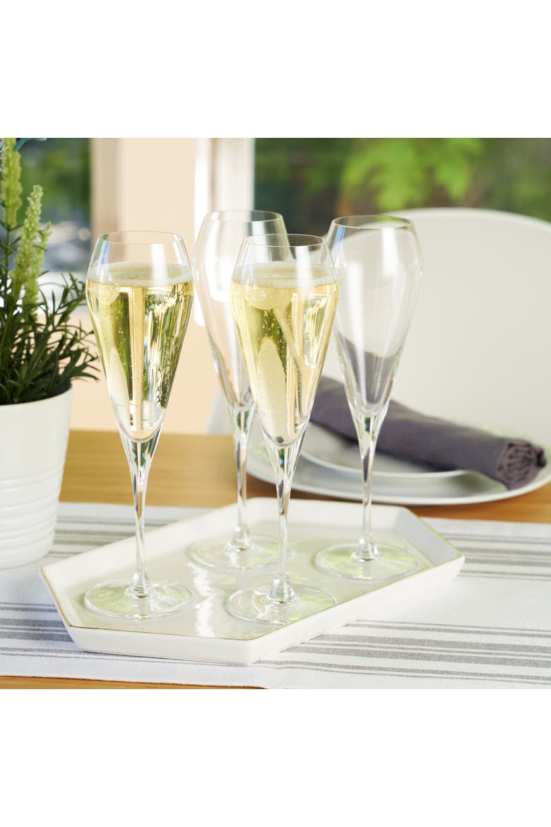 Willsberger Champagne Flute Glass Set of 4, Alternate, color, Clear