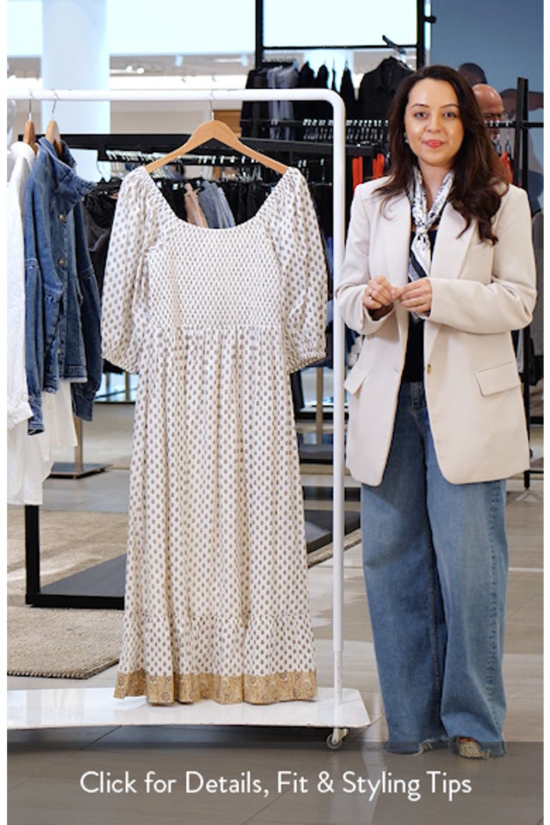 Emelina Smocked Maxi Dress video