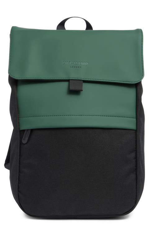 Rubberized Two-Tone Rolltop Backpack