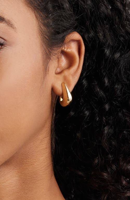 Nordstrom Polished C Hoop Earrings In Gold