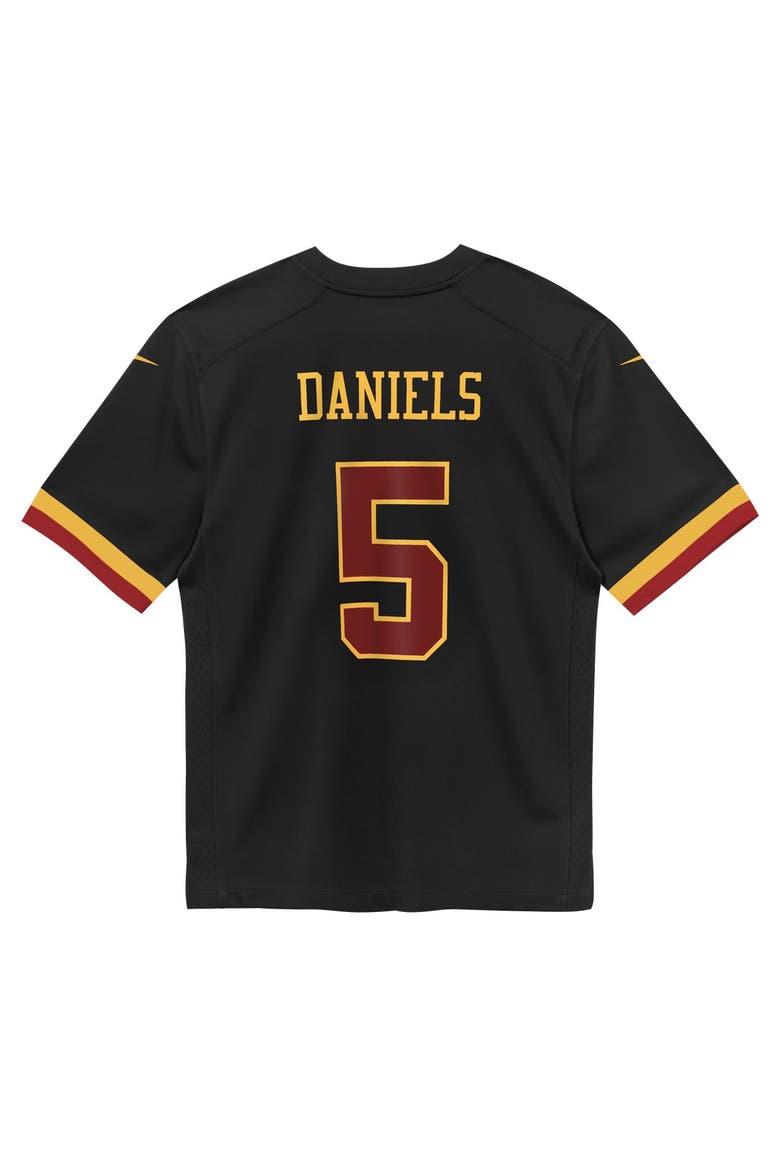 Preschool Nike Jayden Daniels Black Washington Commanders Alternate Game Jersey, Alternate, color, Black