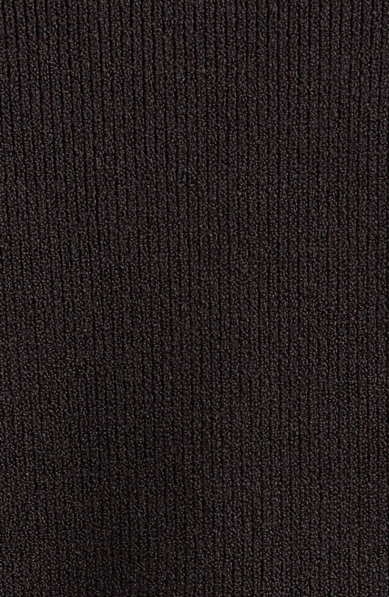 ST. JOHN Fine Gauge Engineered Rib Short Sleeve Sweater, Alternate, color, 