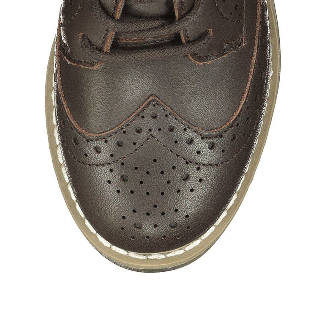 Hope & Henry Boys Leather Wingtip Oxford, Brown, Alternate, color, Brown