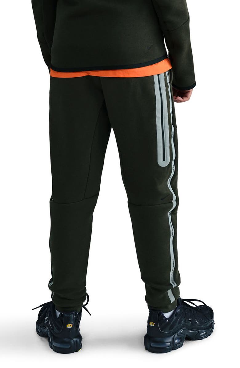 Nike Kids' Sportswear Tech Fleece Joggers, Alternate, color, Sequoia/ Black/ Black