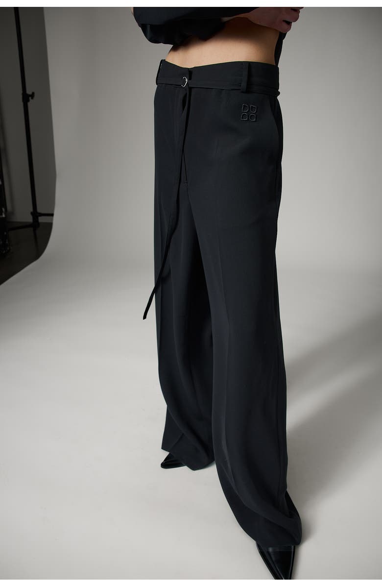 Day Elina Gabardine Wide Leg Pants, Alternate, color, Black