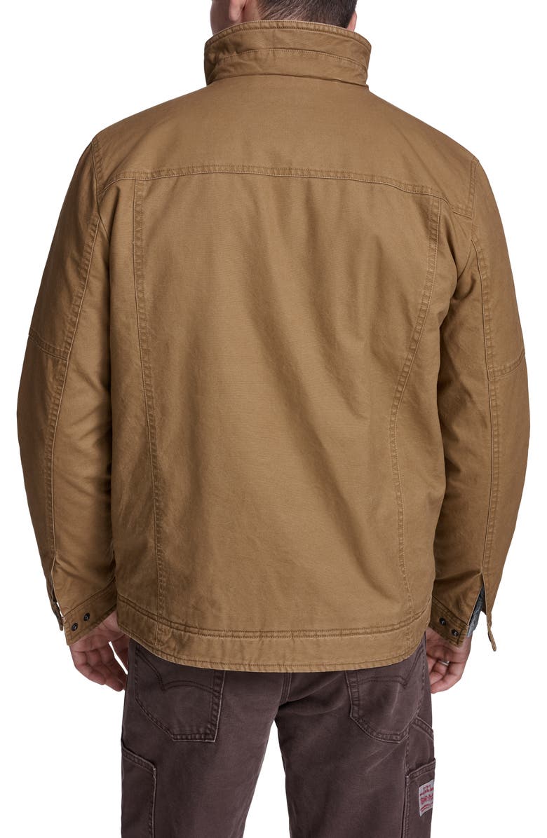 Levi's Slub Cotton Military Jacket, Alternate, color, Brown