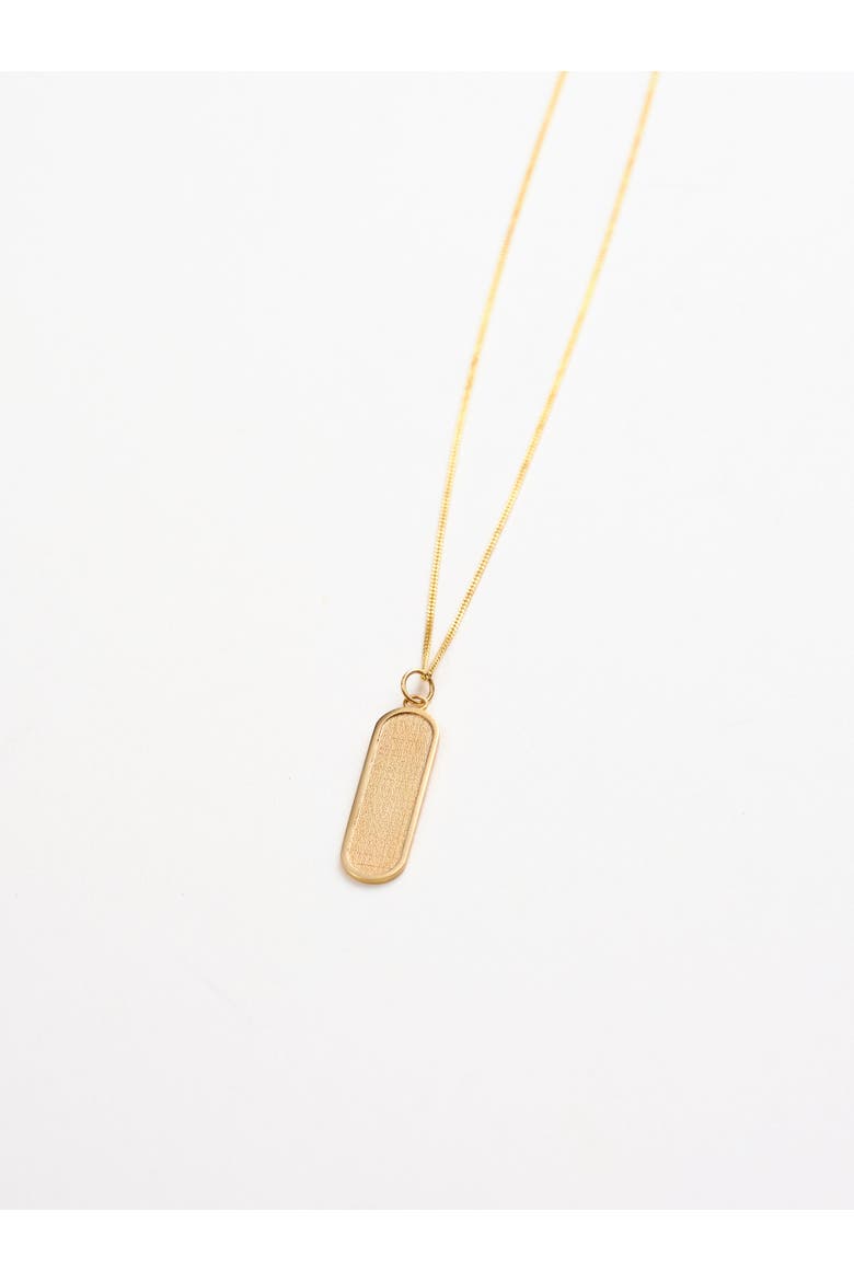 Addison Oval Necklace - 14k Recycled Solid Gold, Main, color, 20"