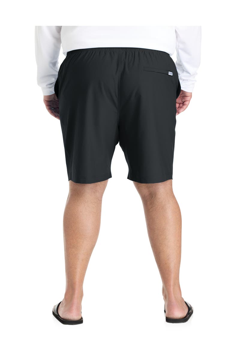 Columbia Big & Tall PFG Rambler Solid Swim Trunks, Alternate, color, Black