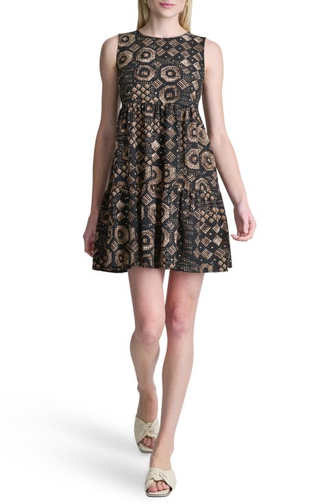 Commuter Sleeveless Swing Minidress