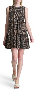 DKNY Commuter Sleeveless Swing Minidress