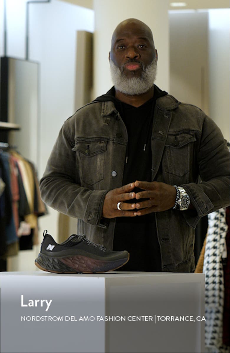 Fresh Foam X More v4 Permafrost Water Resistant Sneaker, sales video thumbnail