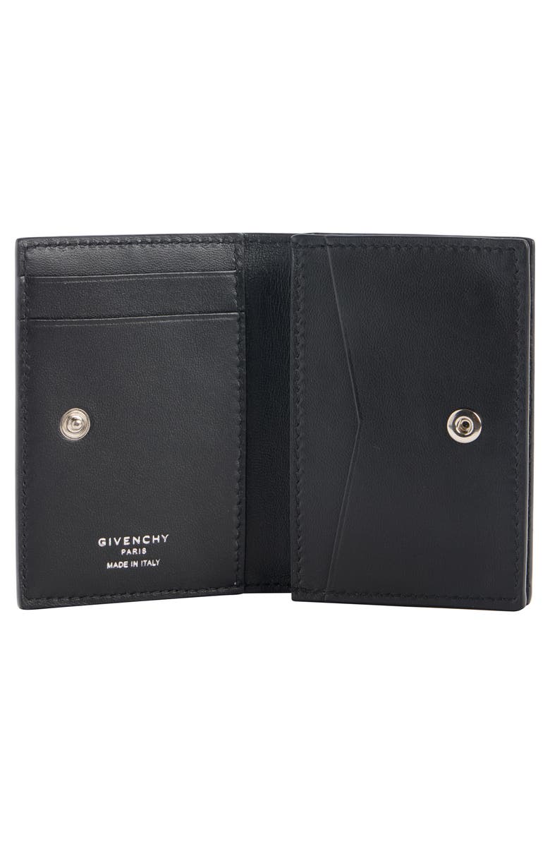 Givenchy Leather Business Card Holder, Alternate, color, Black