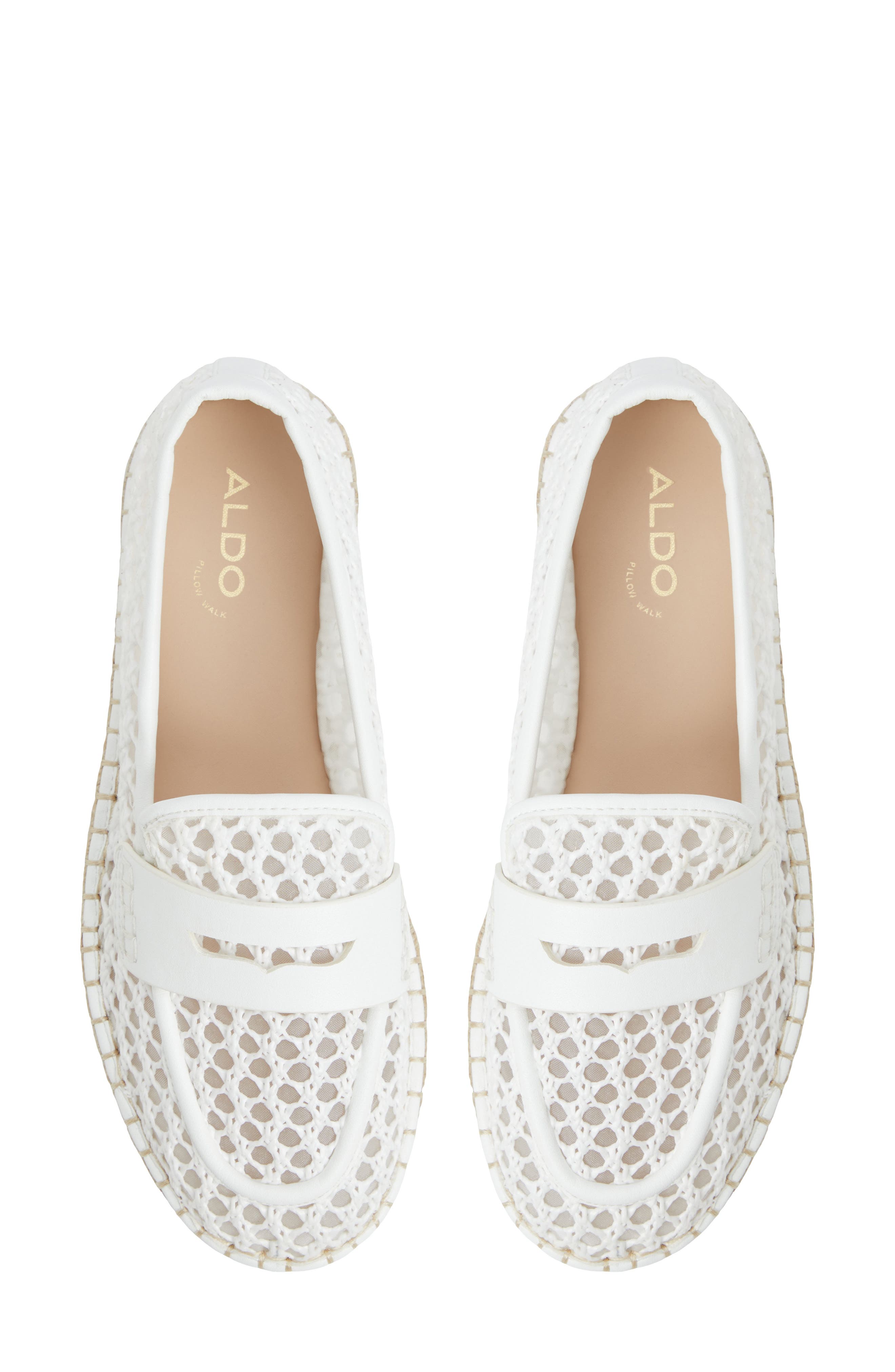 ALDO Summercrush Penny Loafer, Alternate, color, White/ Bone