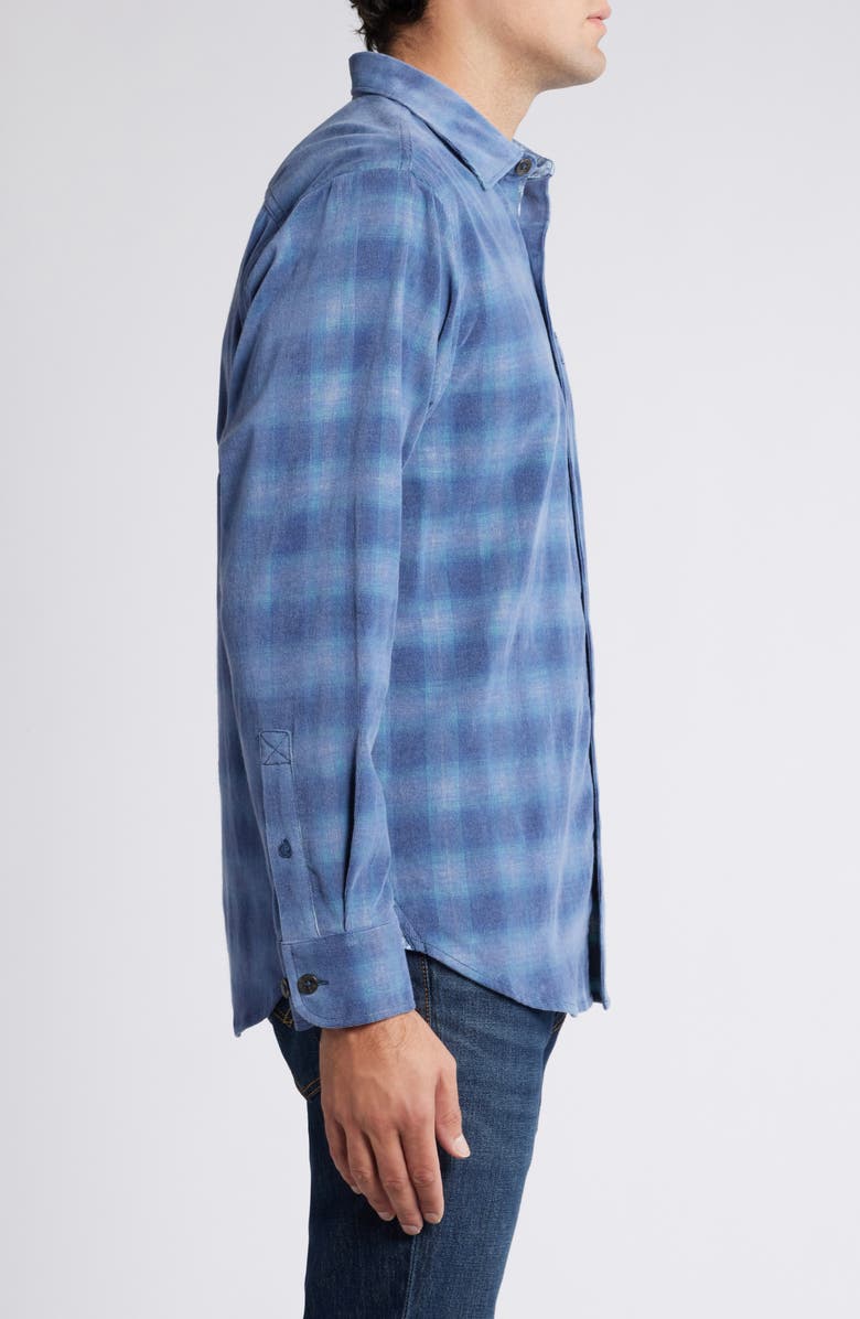 Tommy Bahama Coastline Cord Ombré Check Cordury Button-Up Shirt, Alternate, color, 