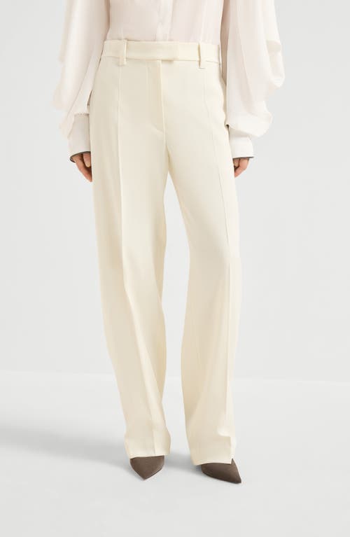 Brunello Cucinelli Loose Cigarette Trousers In Multi
