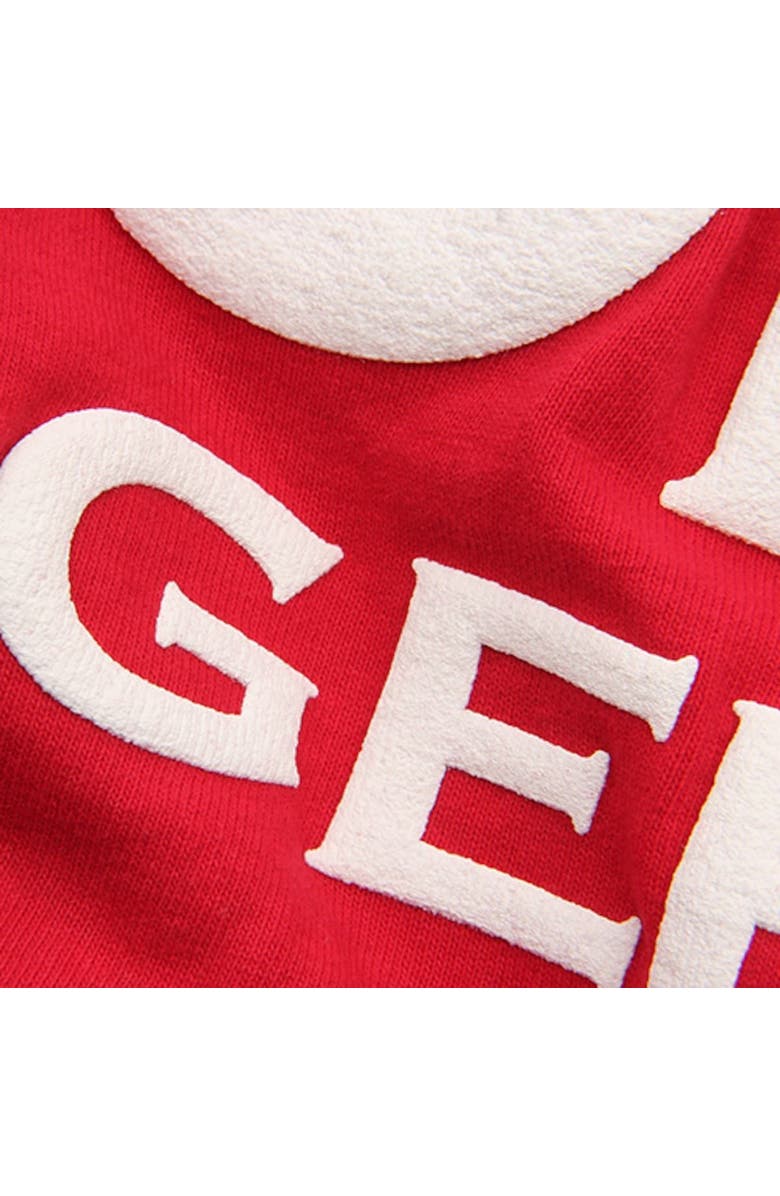 SPIRIT JERSEY Women's Red Wisconsin Badgers Ombre Long Sleeve Dip-Dyed Spirit Jersey, Alternate, color, Red