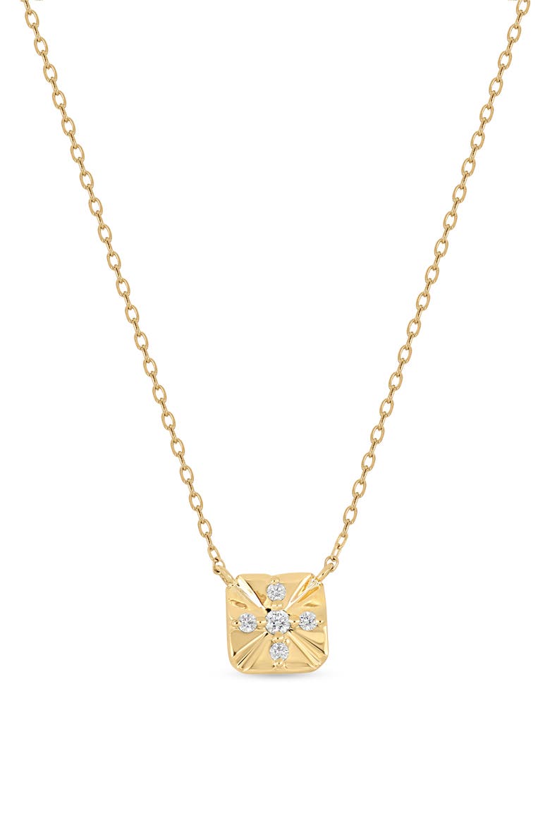 Icon Diamond Pendant Necklace, Main, color, 18K YELLOW GOLD