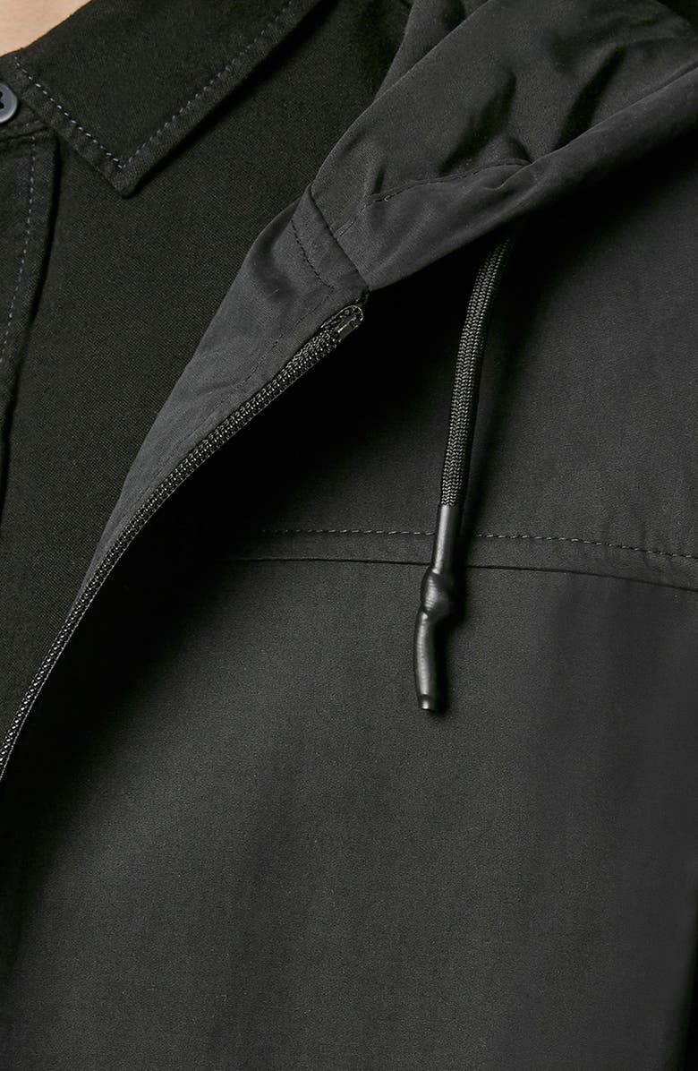 Topman Lightweight Hooded Parka, Alternate, color,