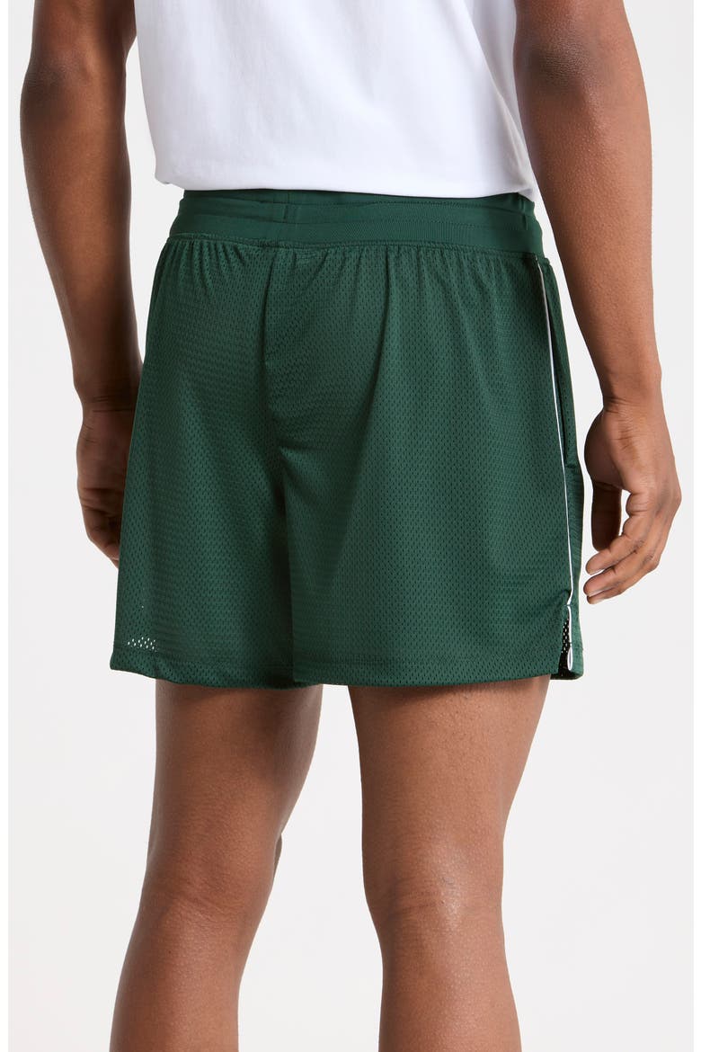 Coolcore Mesh 5-Inch Shorts, Alternate, color, FOREST NIGHT