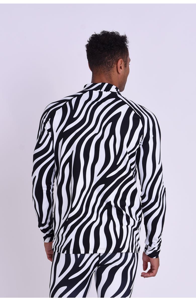 OOSC Baselayer Top - Hotel California Zebra Print Men's, Alternate, color, Multi-Colour