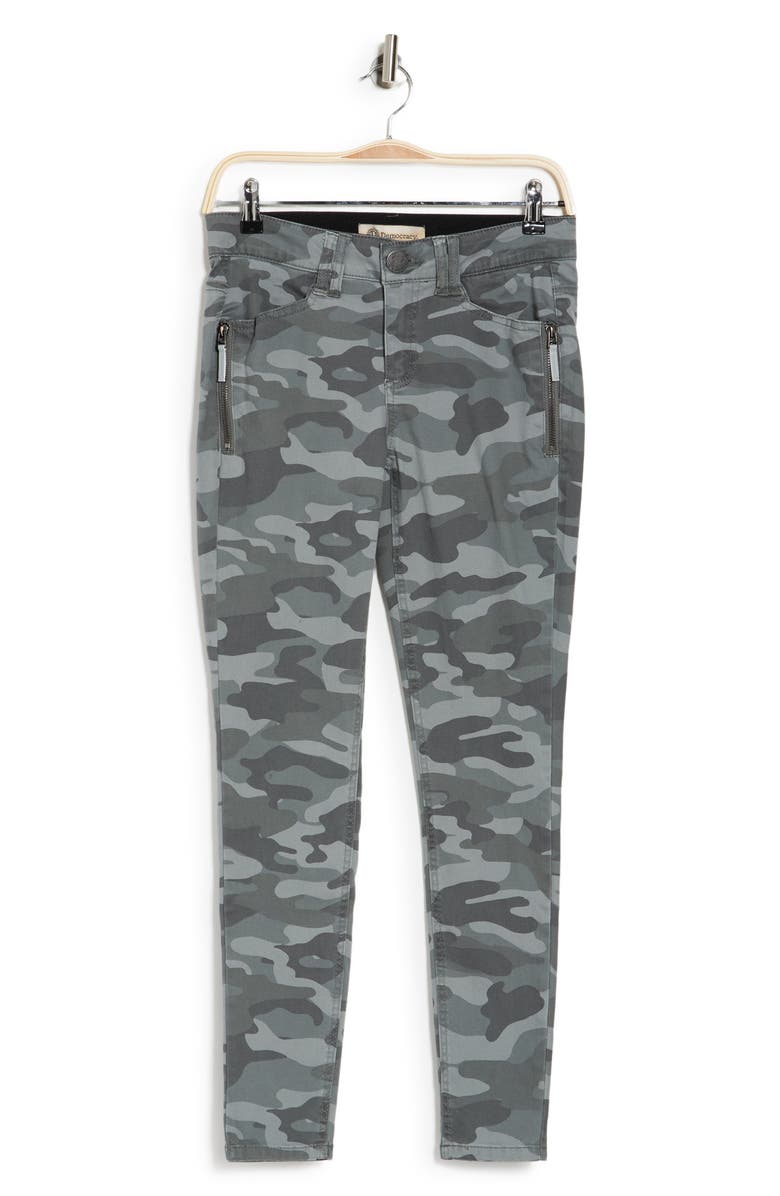Democracy Ab Technology Zipper Detail Camo Jeggings, Alternate, color,
