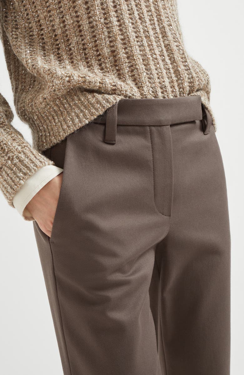 Brunello Cucinelli Slim trousers, Alternate, color, Cocoa