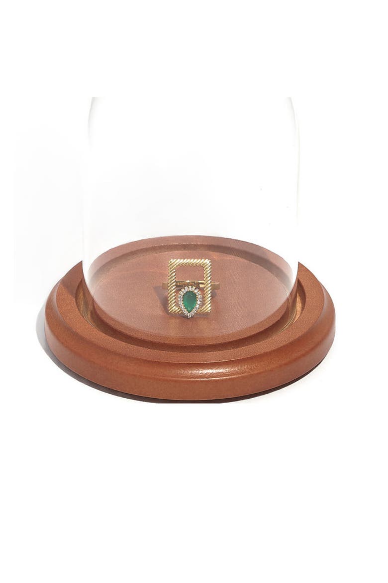 Elegant Green Onyx Ring, Alternate, color, Yellow Gold