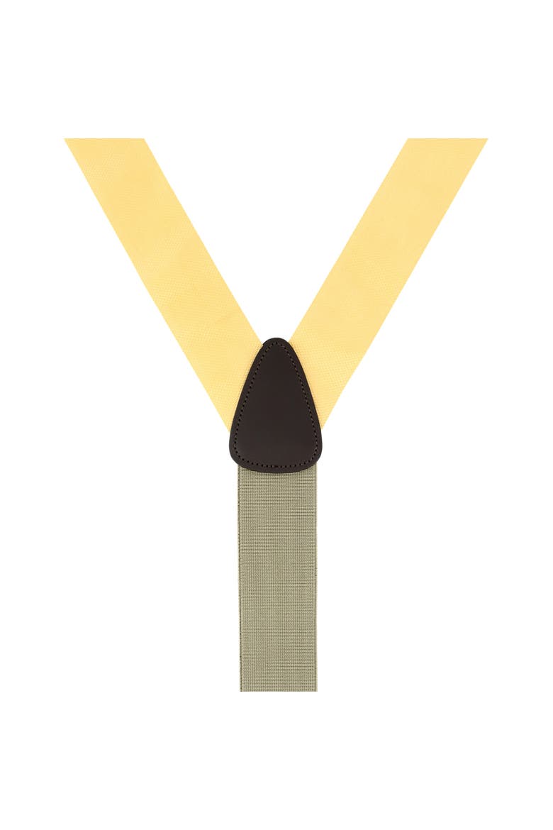 Hudson Nylon Button End Suspenders, Alternate, color, Yellow