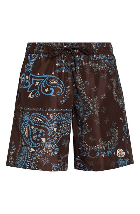 Paisley Print Swim Trunks