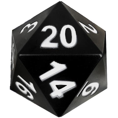 Giant D20 Foam Dice Black