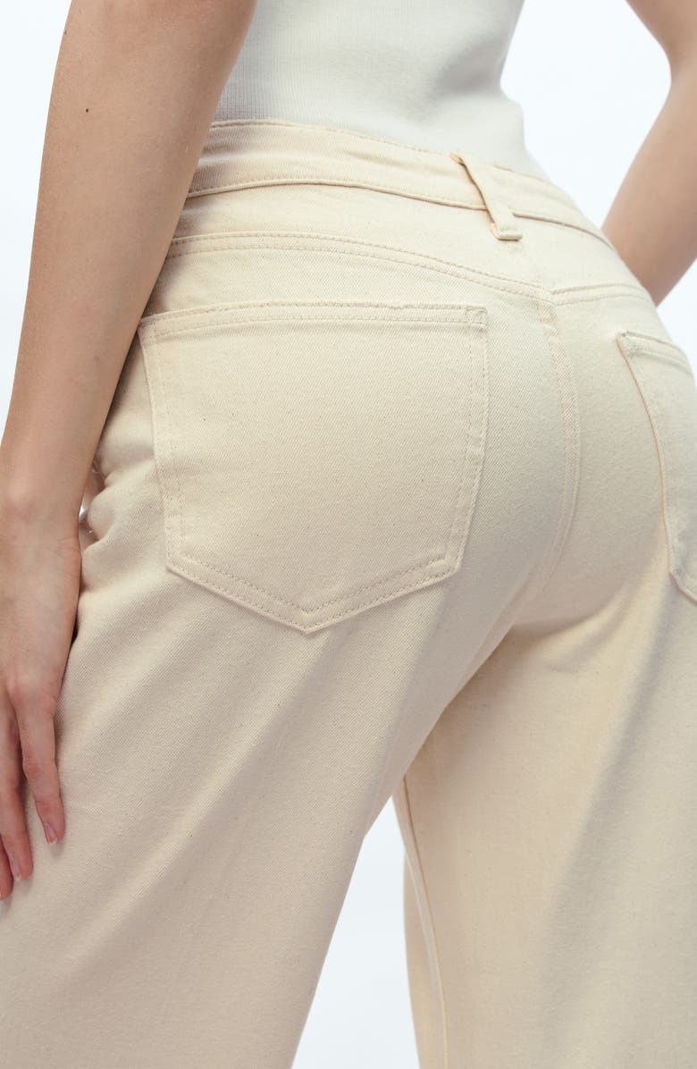 Bayeas Ripped Straight Leg Jeans, Alternate, color, Natural