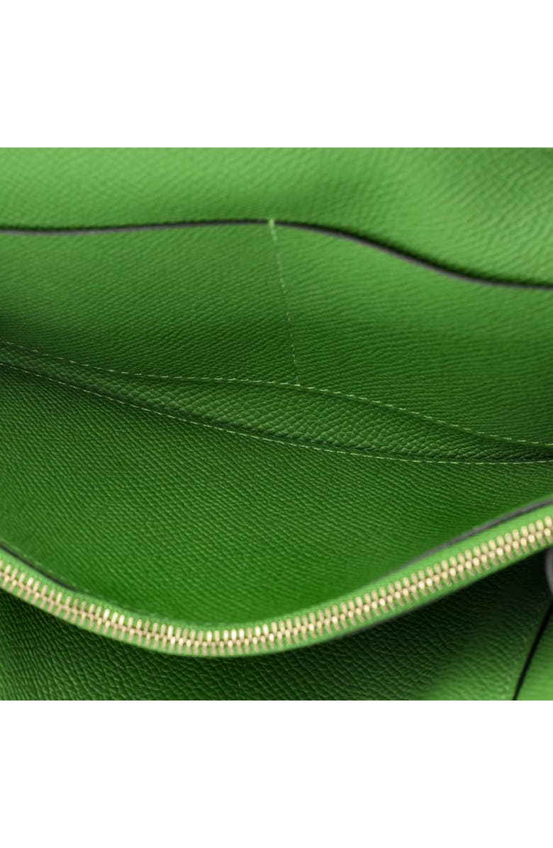 Pre-Owned Hermes Kelly To Go Wallet Tressage Epsom, Alternate, color, Vert Yucca