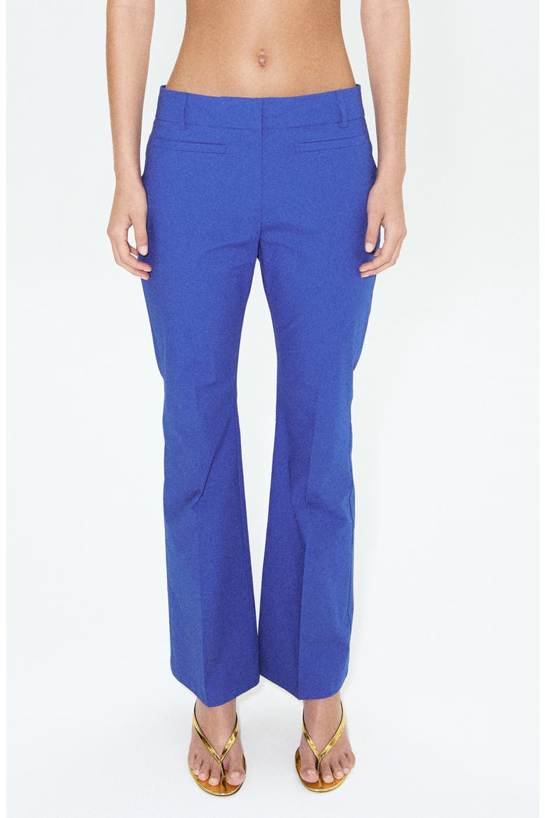 Starring Hailey Bieber Serin Stretch Cotton Pants, Main, color, BLUE