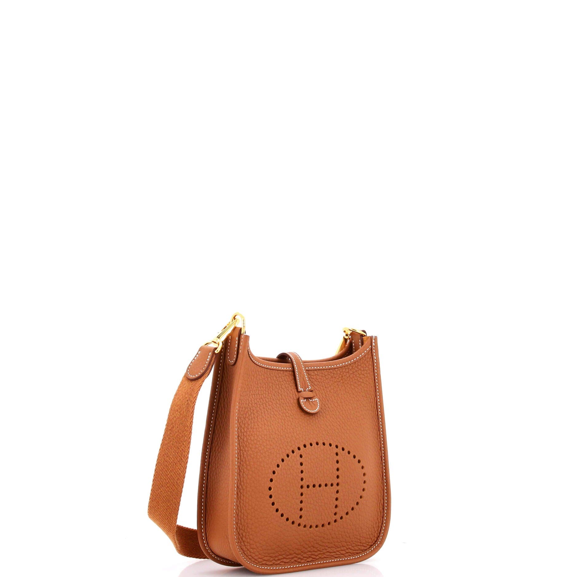 Pre-Owned Hermes Evelyne Bag Gen III Clemence TPM, Alternate, color, Gold