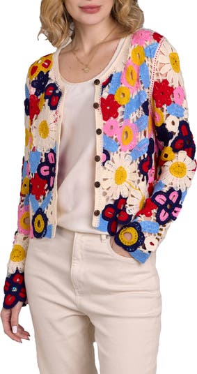 Floral Crochet Cardigan