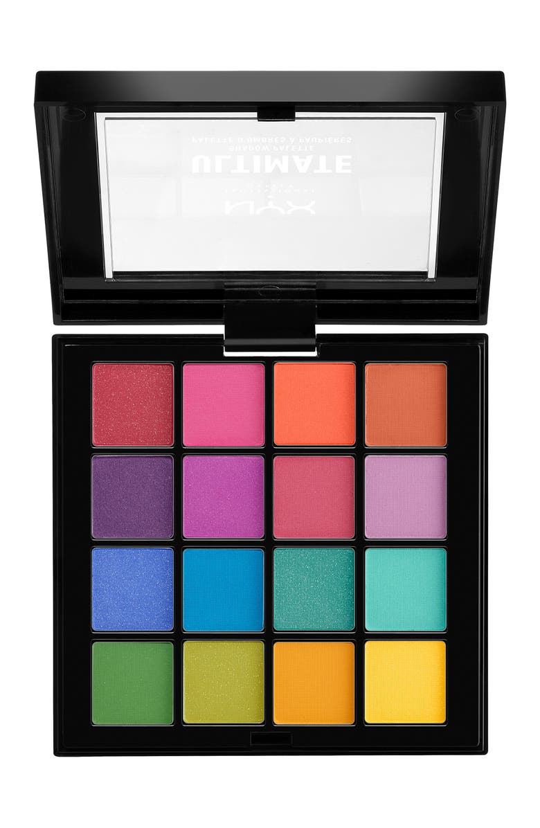 NYX PROFESSIONAL MAKEUP Brights Ultimate Shadow Palette, Alternate, color, Open Misc
