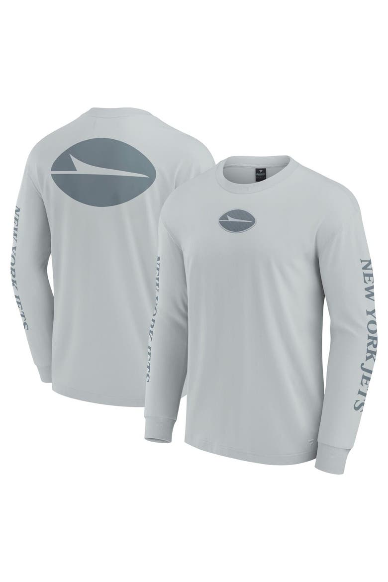 Unisex Fanatics Gray New York Jets Elements Strive Long Sleeve T-Shirt, Main, color, Gray