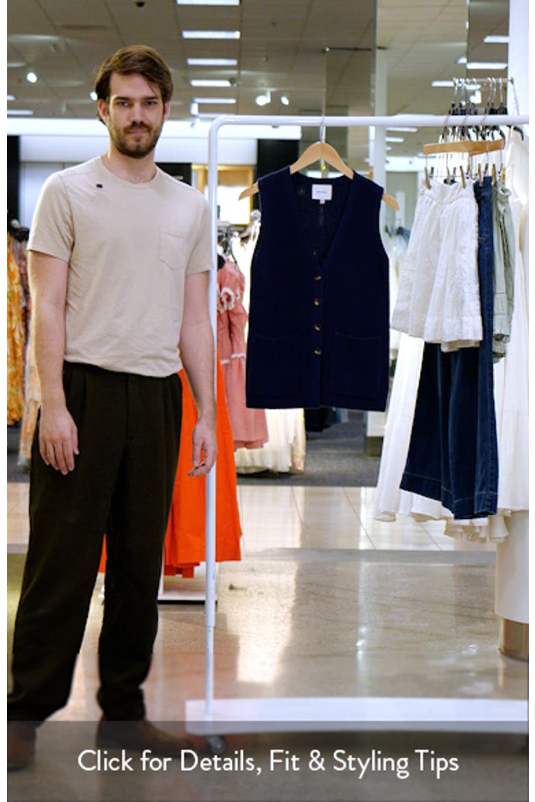 Faye Organic Cotton Sweater Vest video