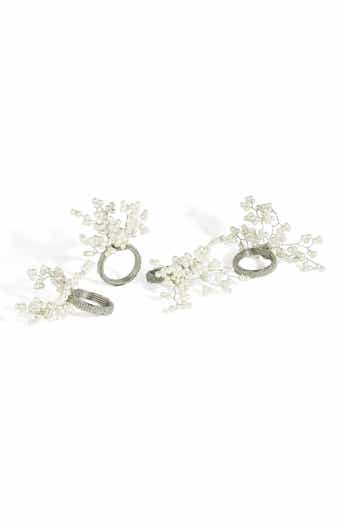 Tiramisu Ivory Elegance 4-Pack Napkin Rings