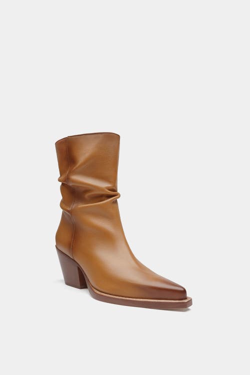 Dante Soft Leather Ankle Boots Gadot In Brown