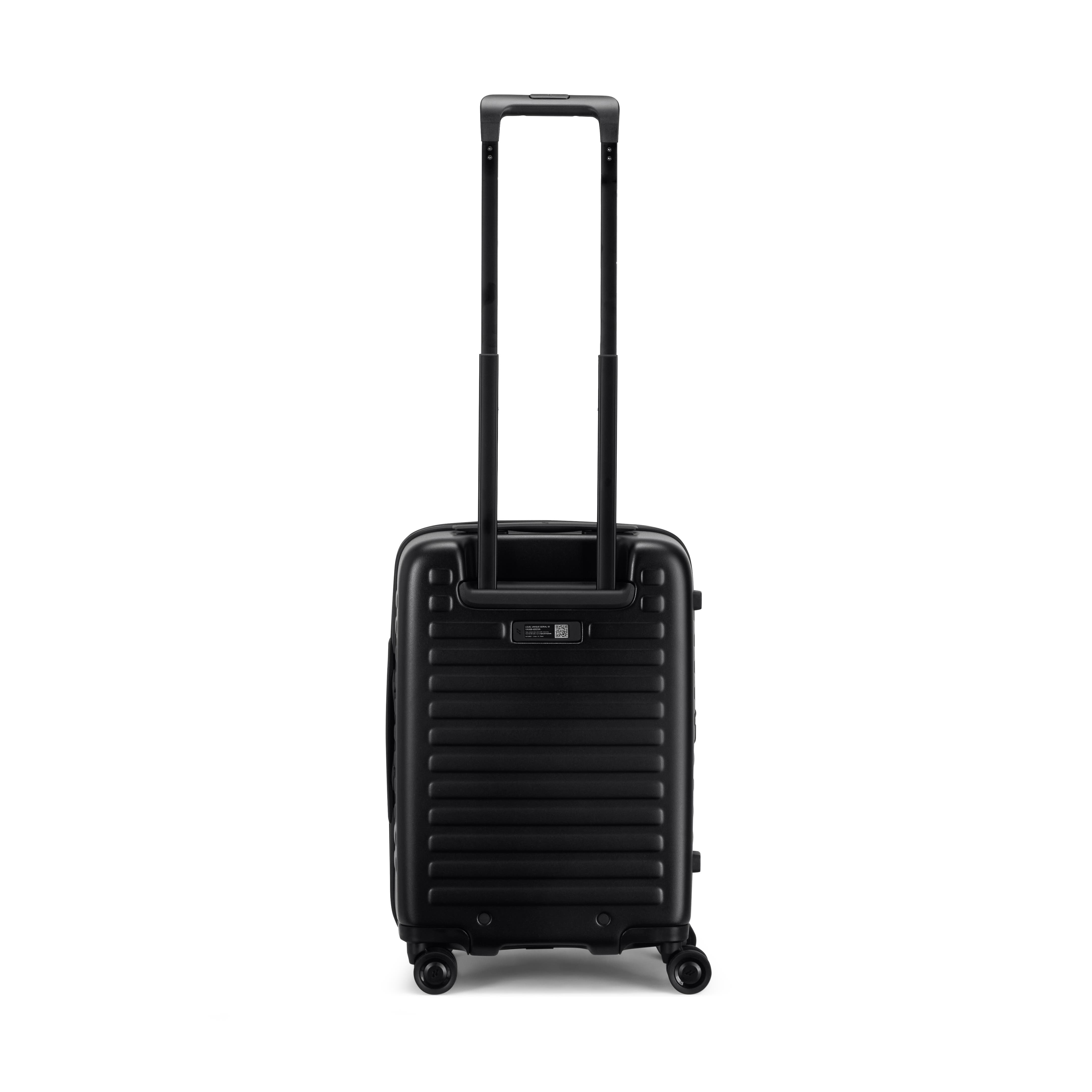 LOJEL Cubo Small Carry-On 21 inch Lightweight Luggage, Alternate, color, Black