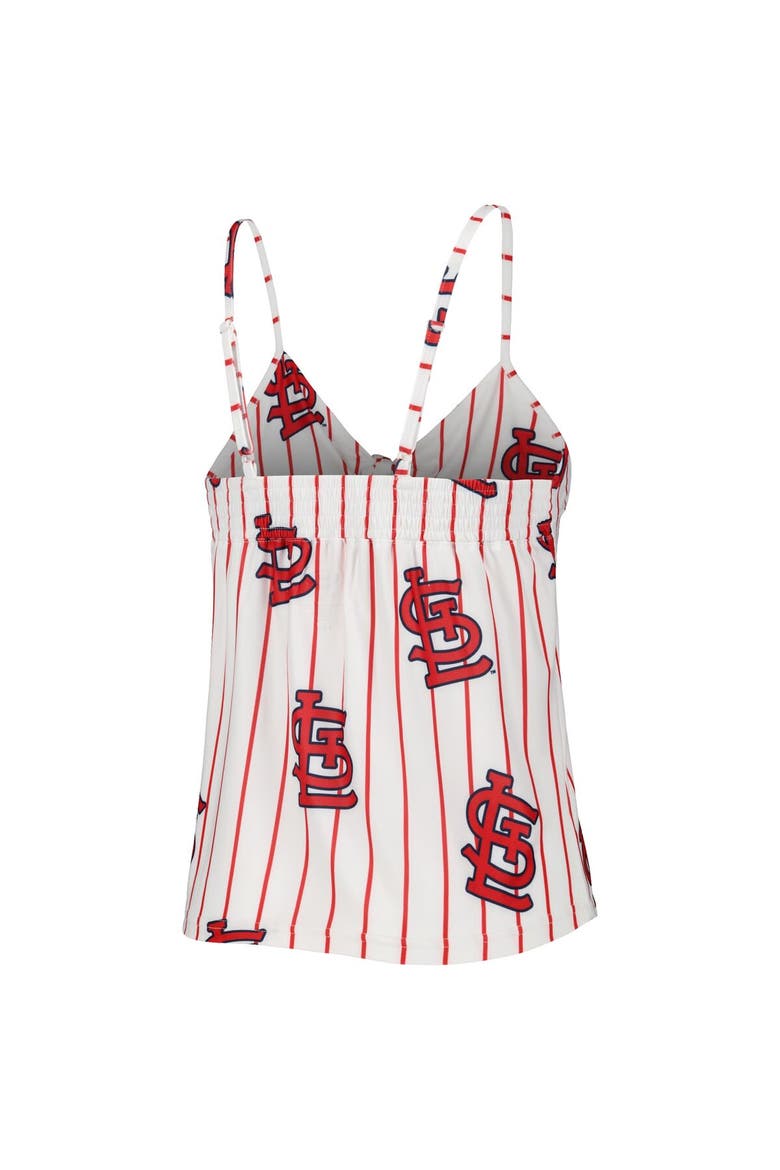 Women's Concepts Sport White St. Louis Cardinals Reel Allover Print Tank Top & Shorts Sleep Set, Alternate, color, White