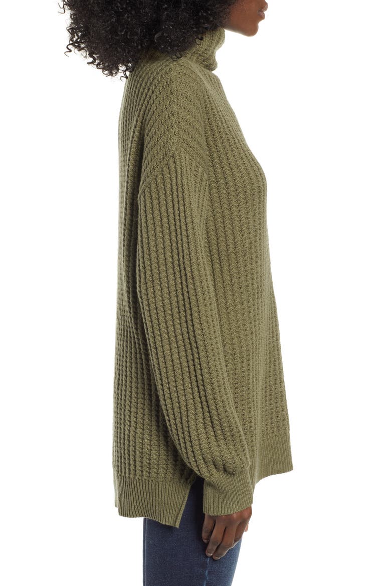 Tunic Sweater, Alternate, color, OLIVE BURNT