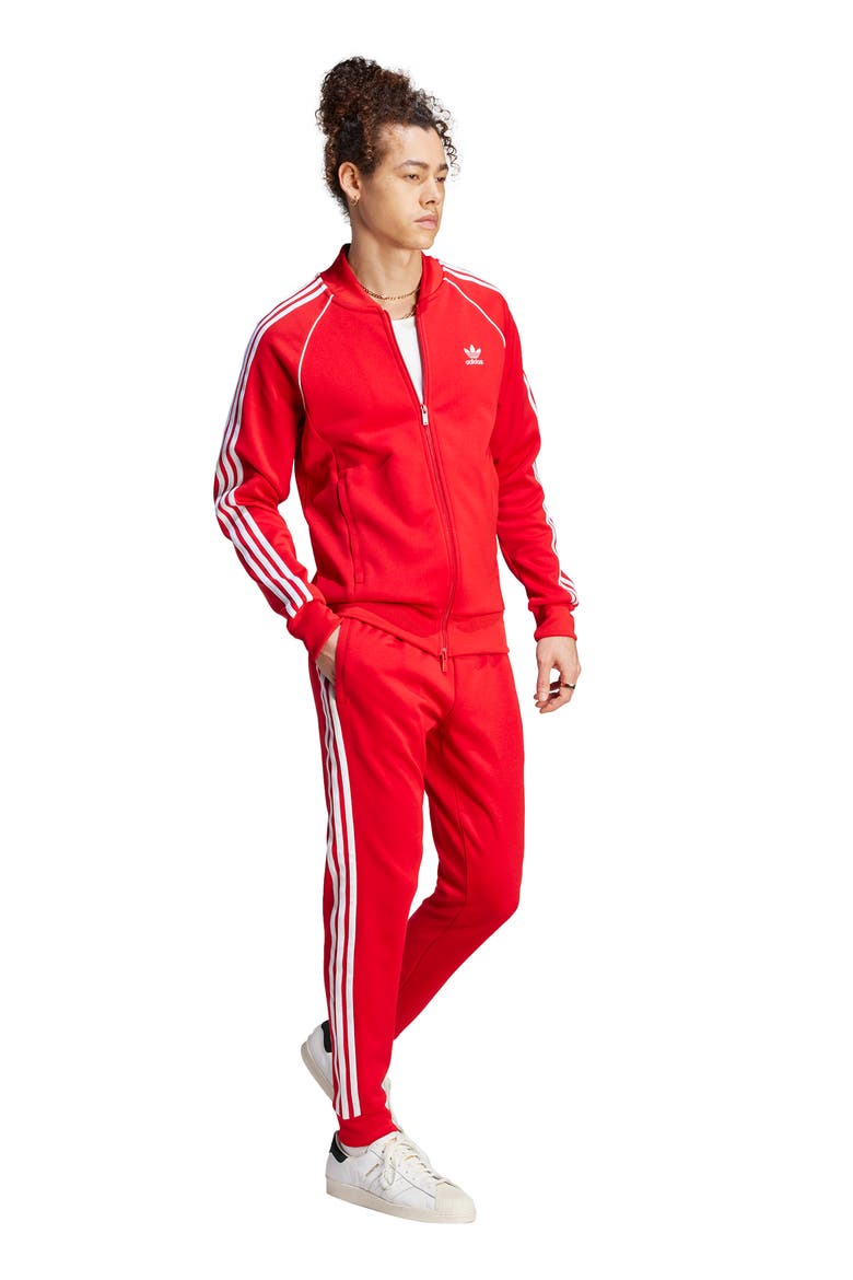 Lifestyle Superstar Joggers, Alternate, color, BETTER SCARLET/ WHITE