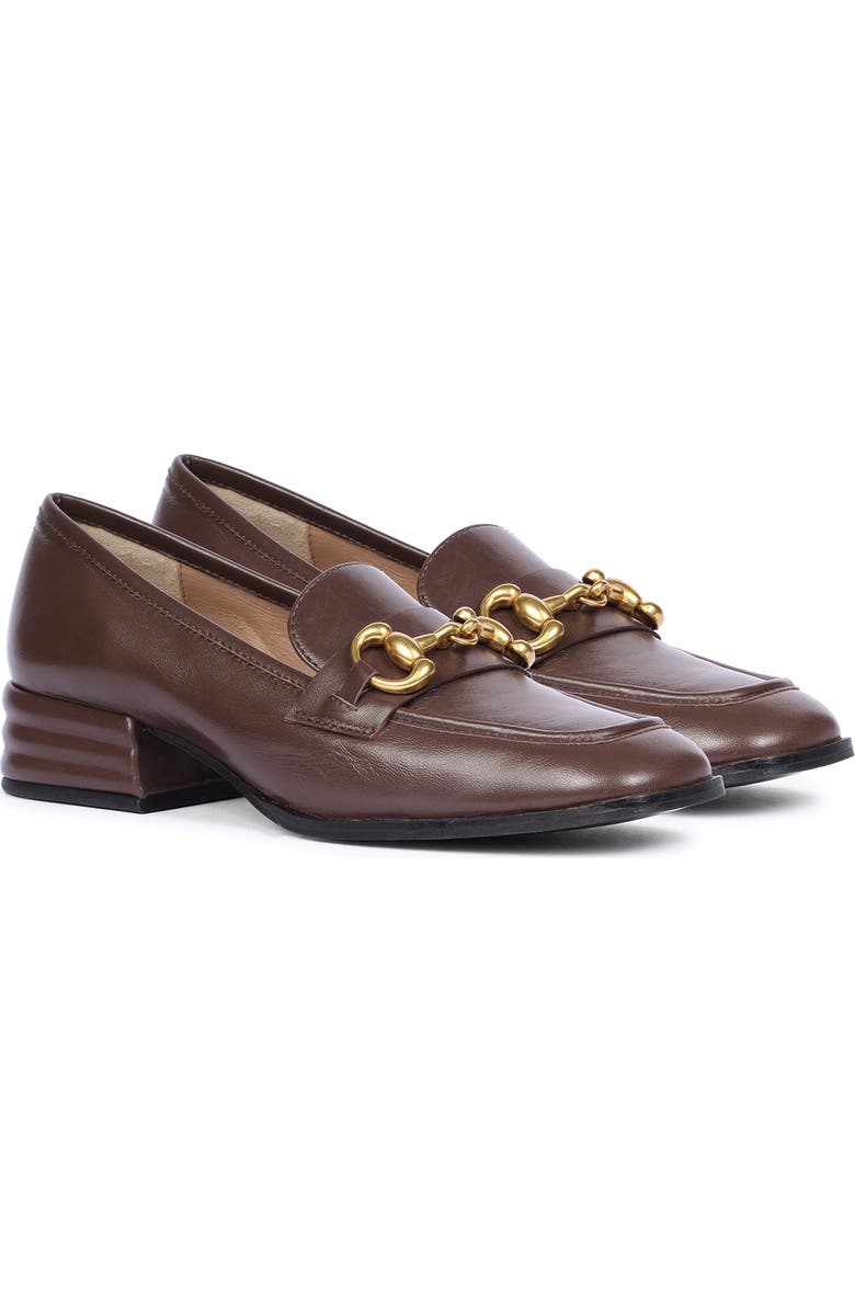 SAINT G Abelia Bit Loafer Pump, Main, color, Coffee