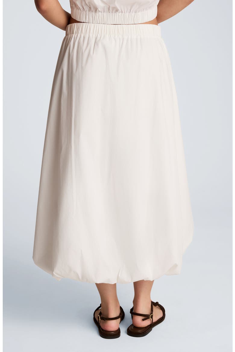 Bubble Cotton Blend Maxi Skirt, Alternate, color, PURE WHITE