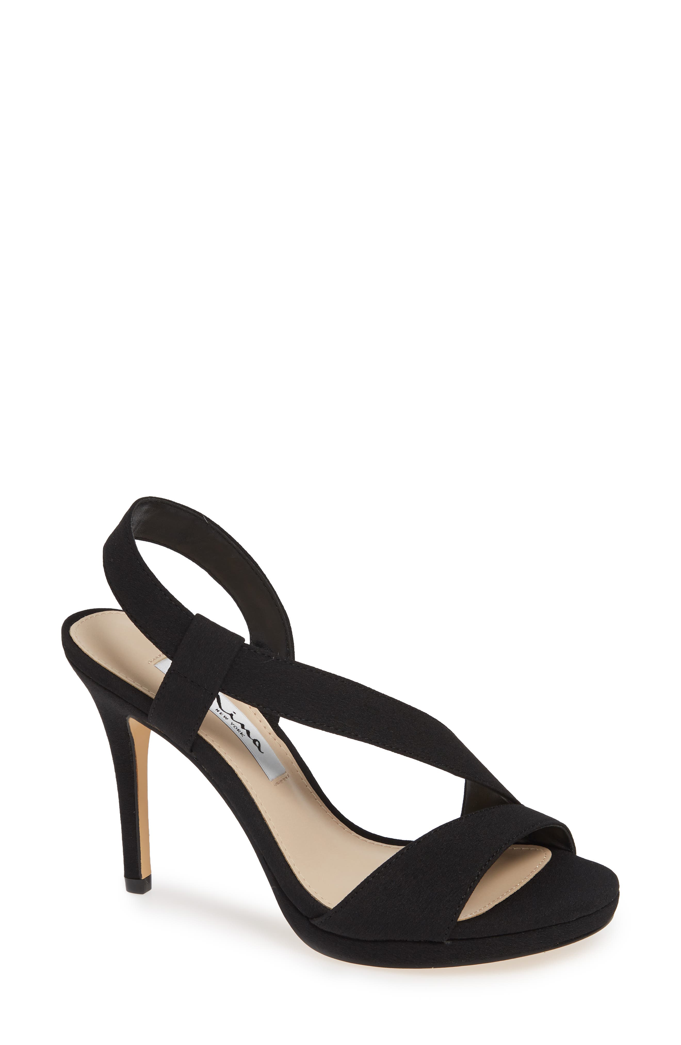 Nina Robina Asymmetrical Sandal, Main, color, 